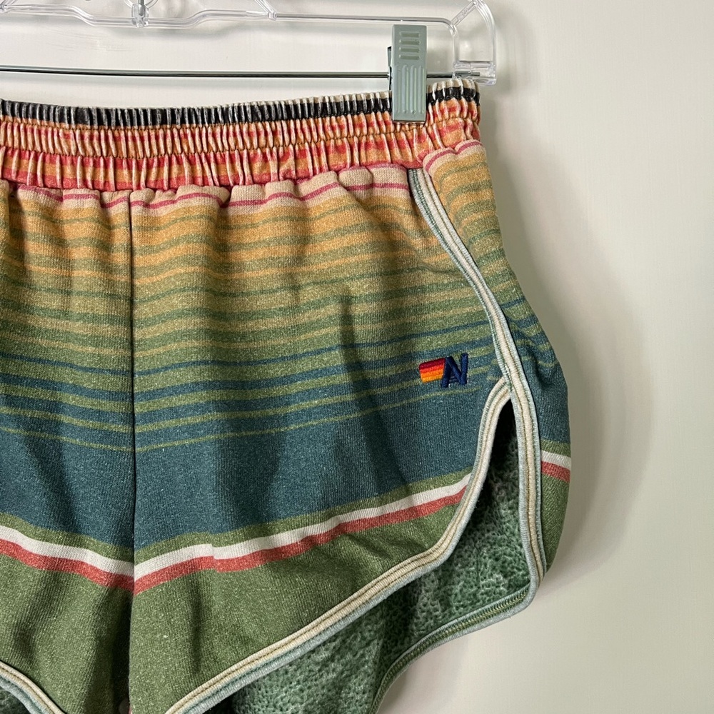 Aviator Nation Serape Jogger Shorts - Jungle Green